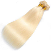 613 Blonde Human Hair Curtain Bundles Straight 100g
